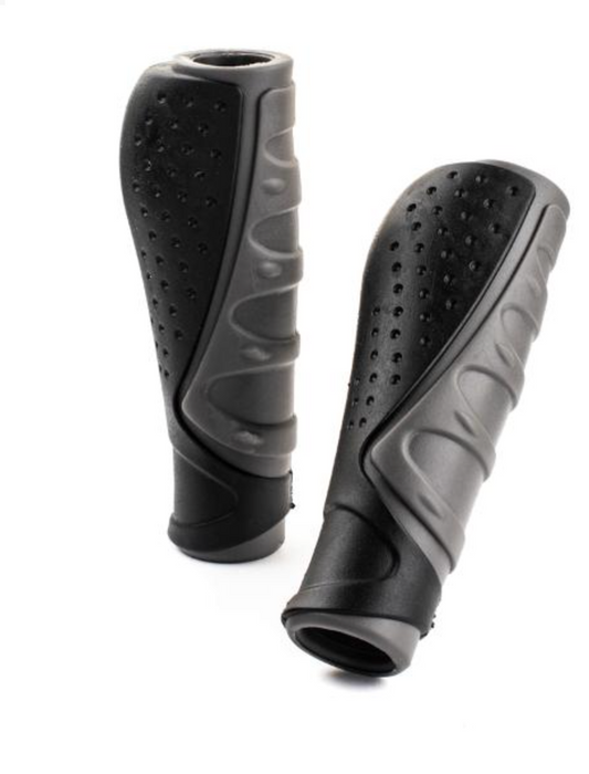 Bicycle Ergonomic Comfort Grips - 135mm - Dual Tone.