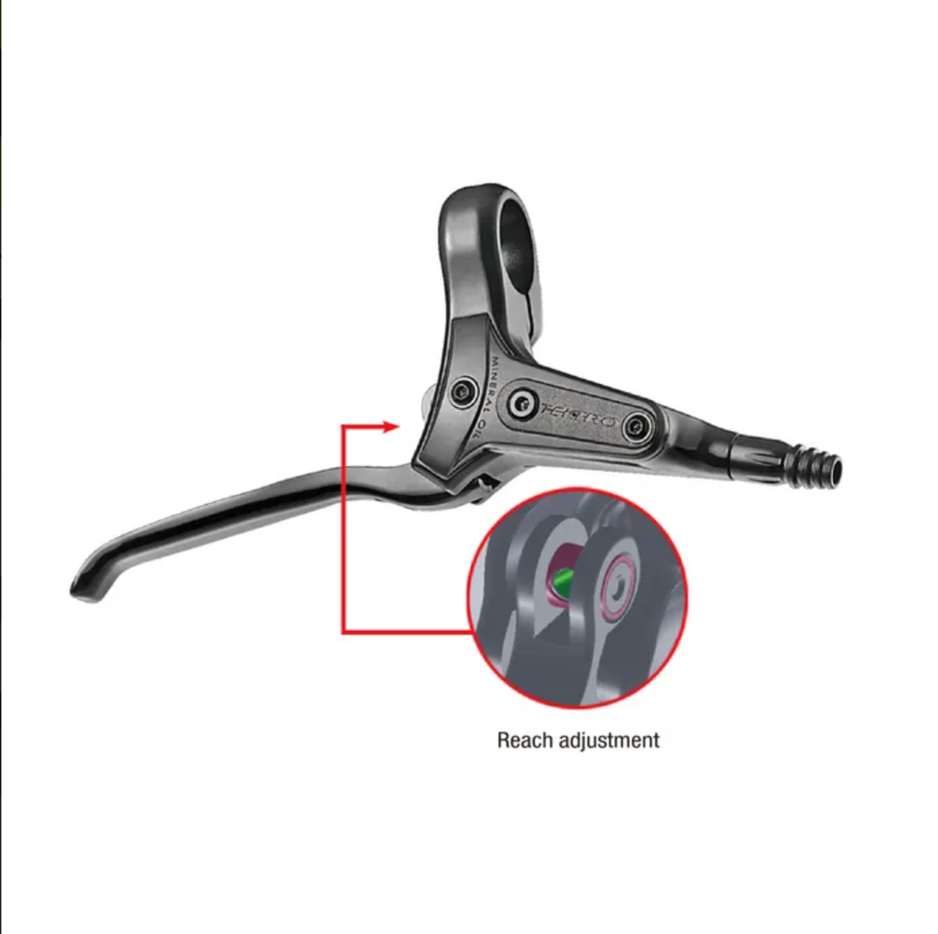 Brake lever ,alloy for hydraulic disc brake 2 finger blade reach 81-85mm Tektro