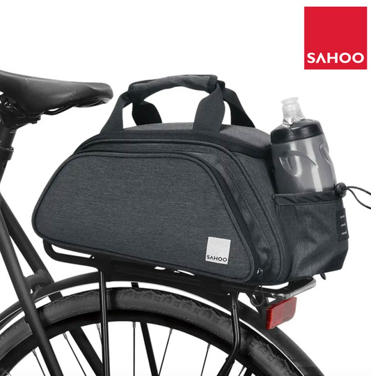 SAHOO TOP PANNIER RACK BIKE TRUNK BAG - EXPANDABLE 8L