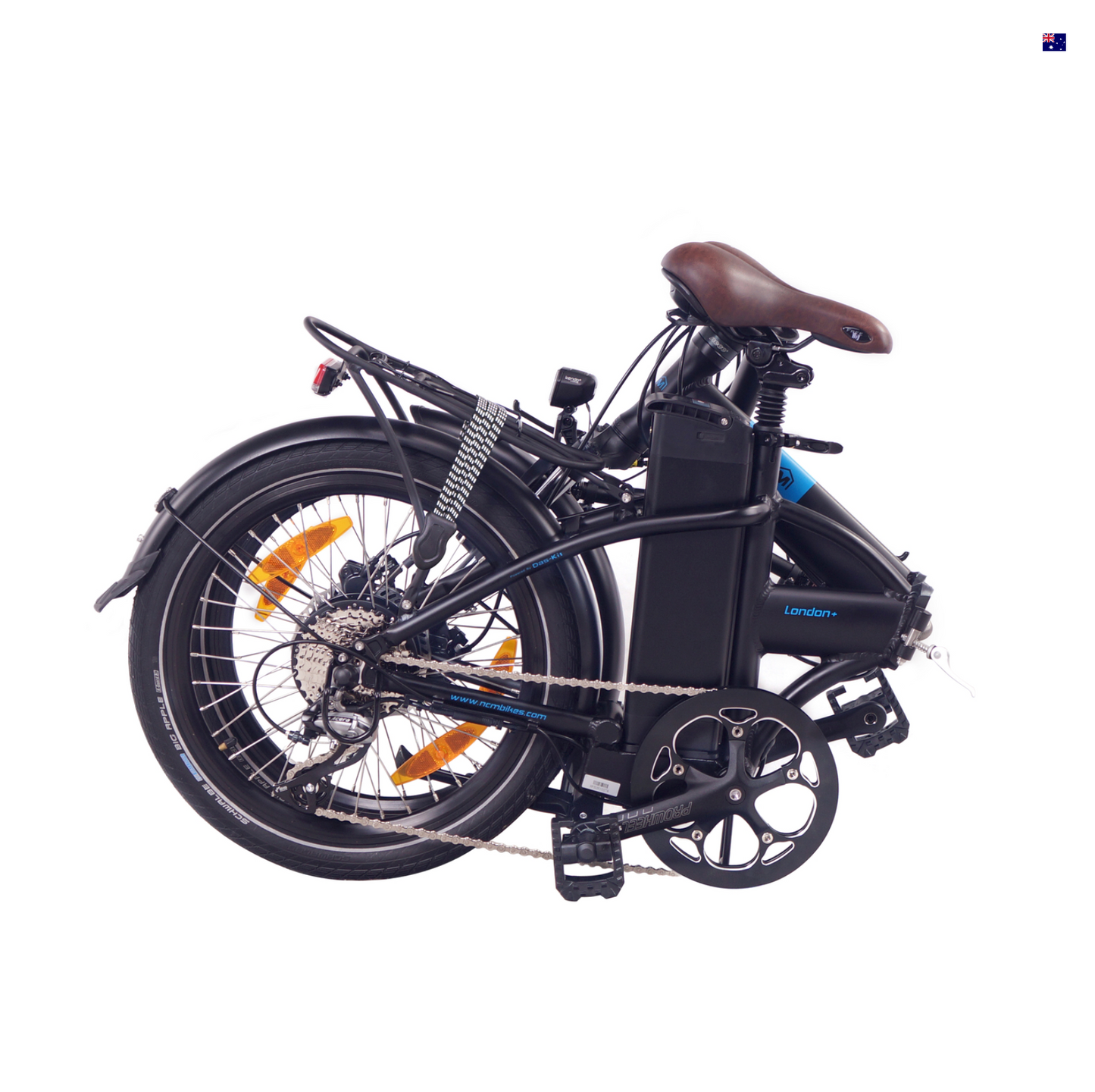 NCM London Plus Folding E-Bike, 250W, 36V 19Ah 684Wh Battery, Size 20"