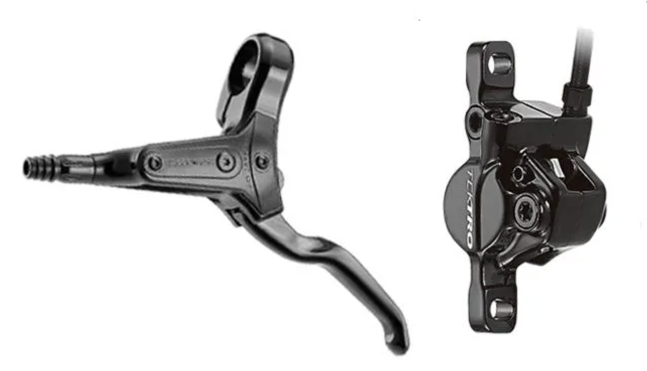 Hydraulic disc brake kit, TEKTRO, alloy caliper & lever, PRE BLED 1900mm hose ; black, w/o rotor, Post Mount