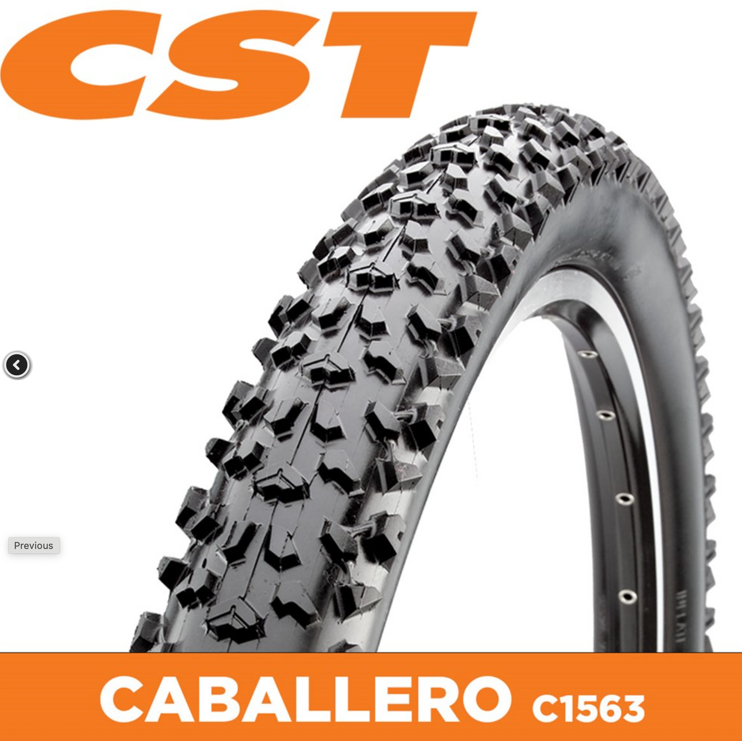 CST Tyre C1563 Caballero 27.5 x 2.25 - 27 TPI - Black