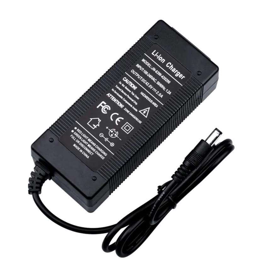 36V 2A  Lithium Battery Charger Electric Bike or Scooter (DC Plug)