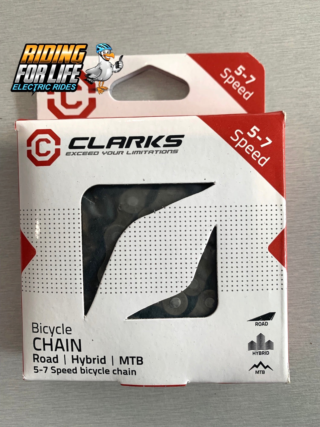 CHAIN - 5-7 Speed Chain from CLARKS, 116L - Brown - w/Connect Link