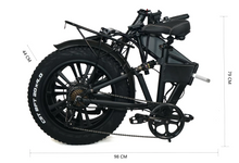 Load image into Gallery viewer, Kristall RX20 48V 17Ah Fat Tyre Folding eBike (single or dual motor)
