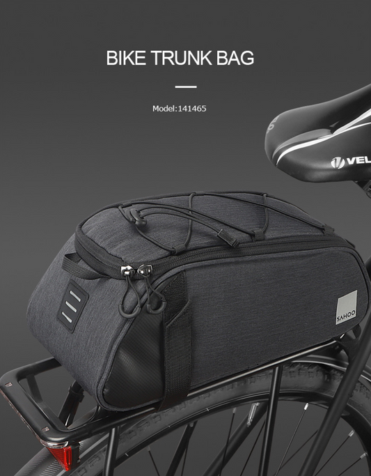SAHOO Top Pannier Rack Bike Trunk Bag-7L with Universal fit straps