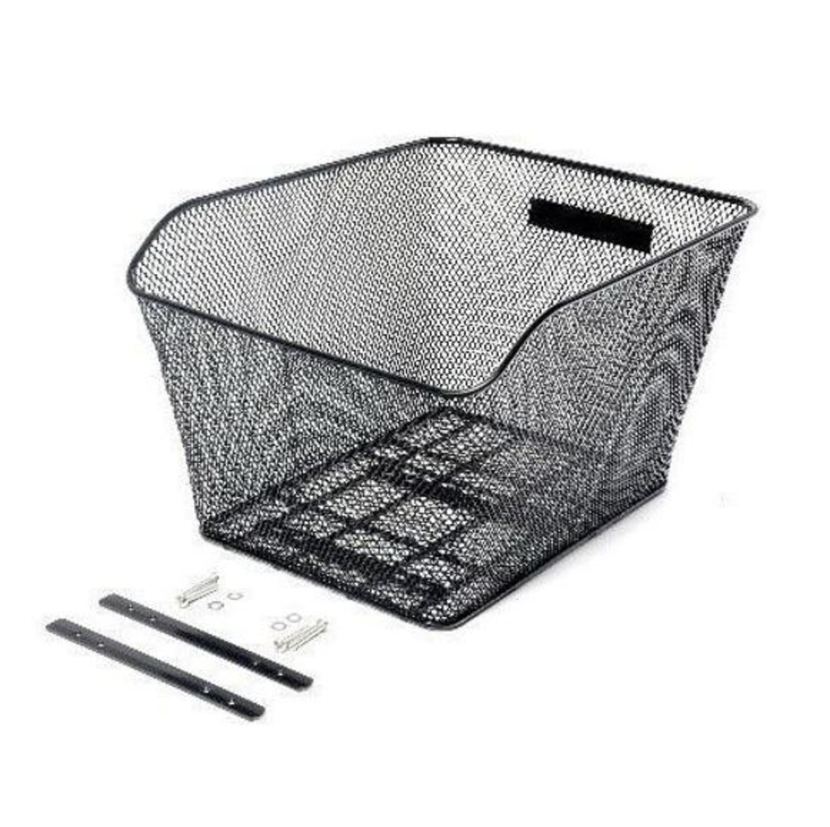 BASKET - Rear. Fixed with Fittings. Black. 41cm x 33cm x 25cm