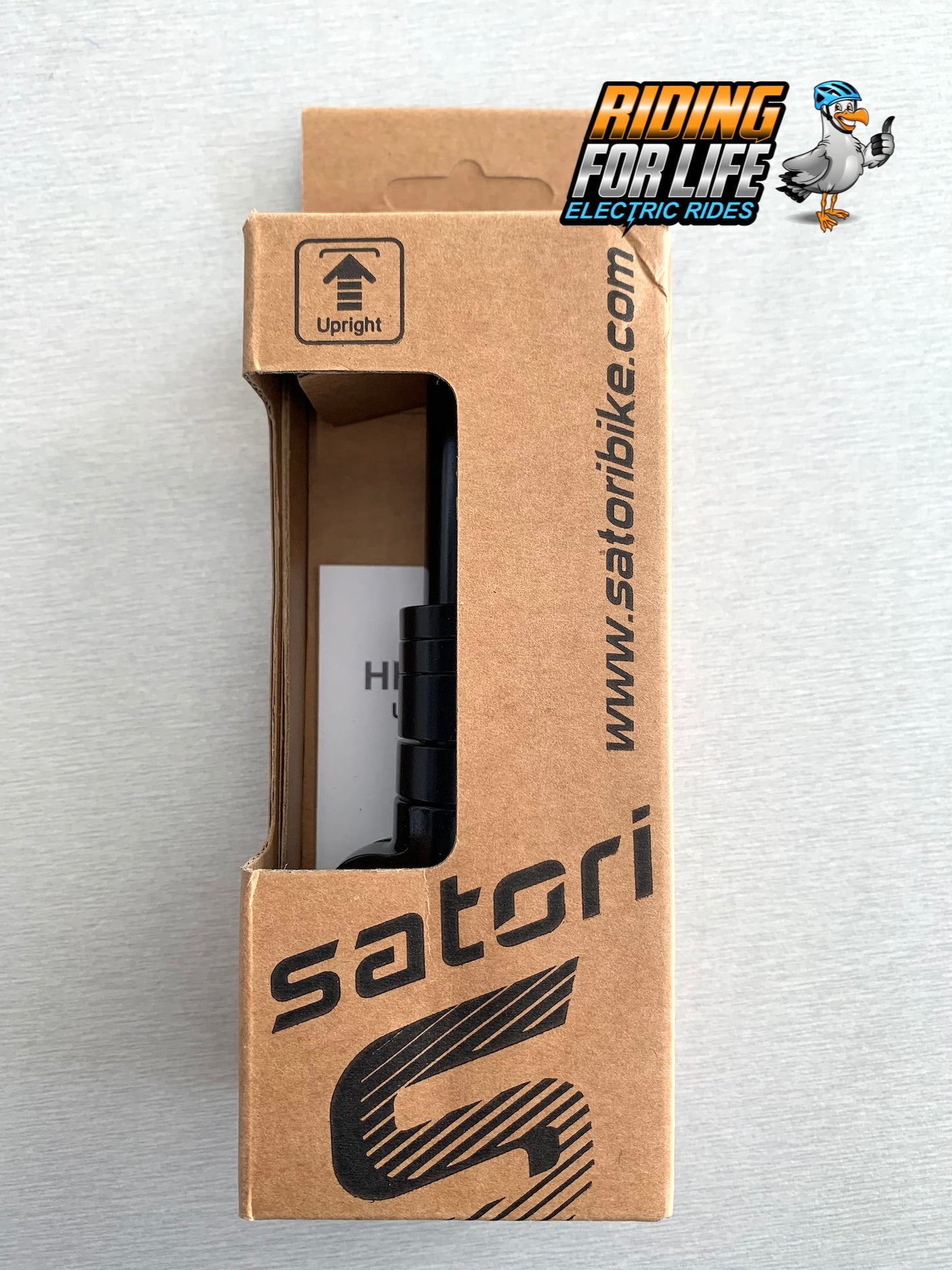 Handlebar riser SATORI Heads-Up 4 adaptor BLACK for 1 1/8 steerer tube "2 Bolt"
