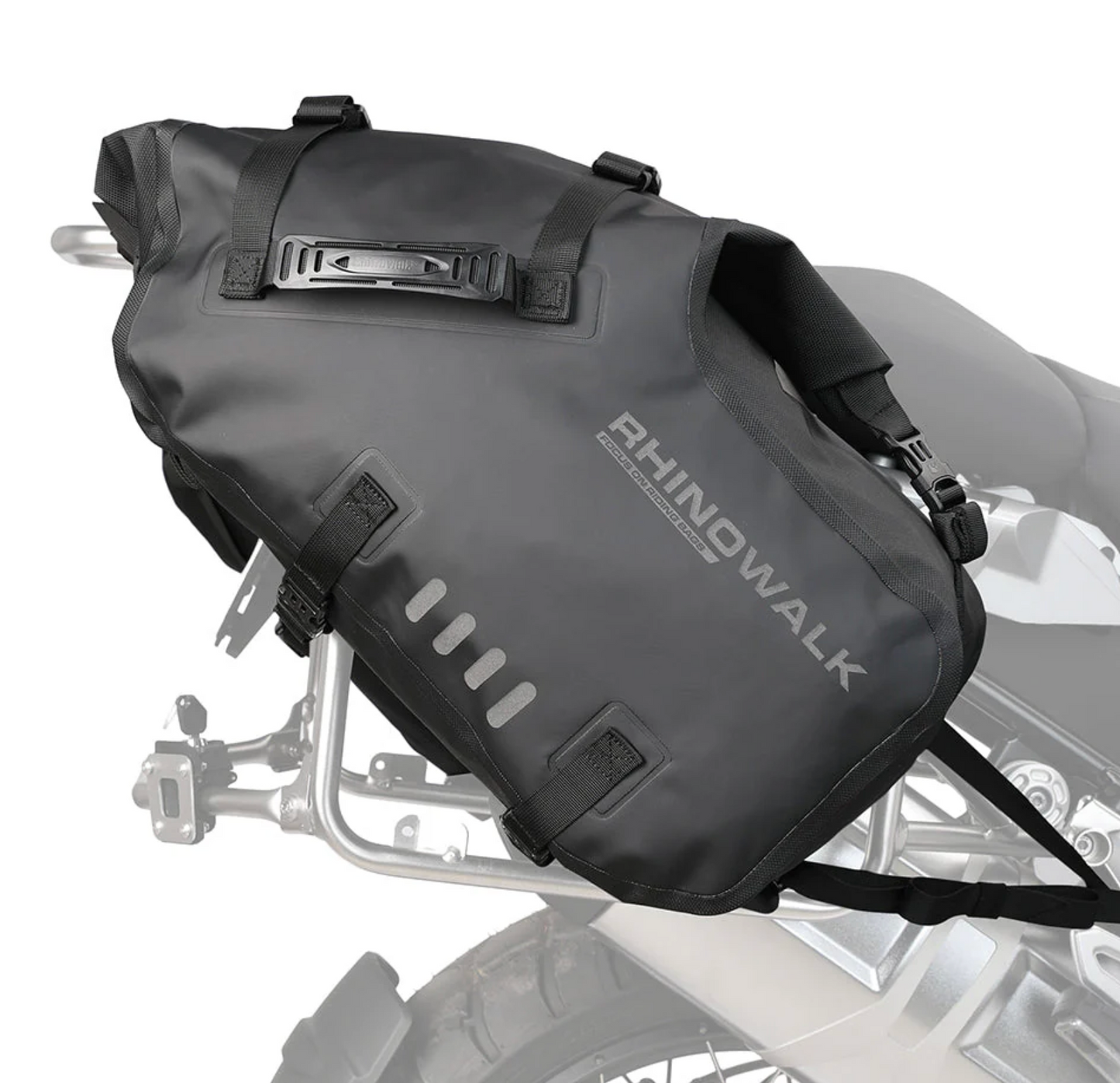 Rhinowalk Waterproof Motorcycle Pannier Side Bag 18/28/48L - Pair/Rackless