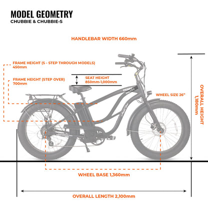 Ampd Brothers CHUBBIE 2 Electric Beach Cruiser Bike