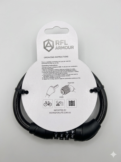 RFL Armour Combination Cable Lock