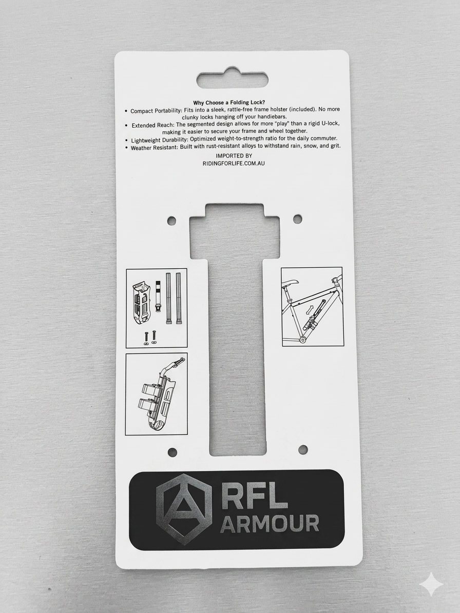 RFL Armour Heavy Duty Combination Folding Lock