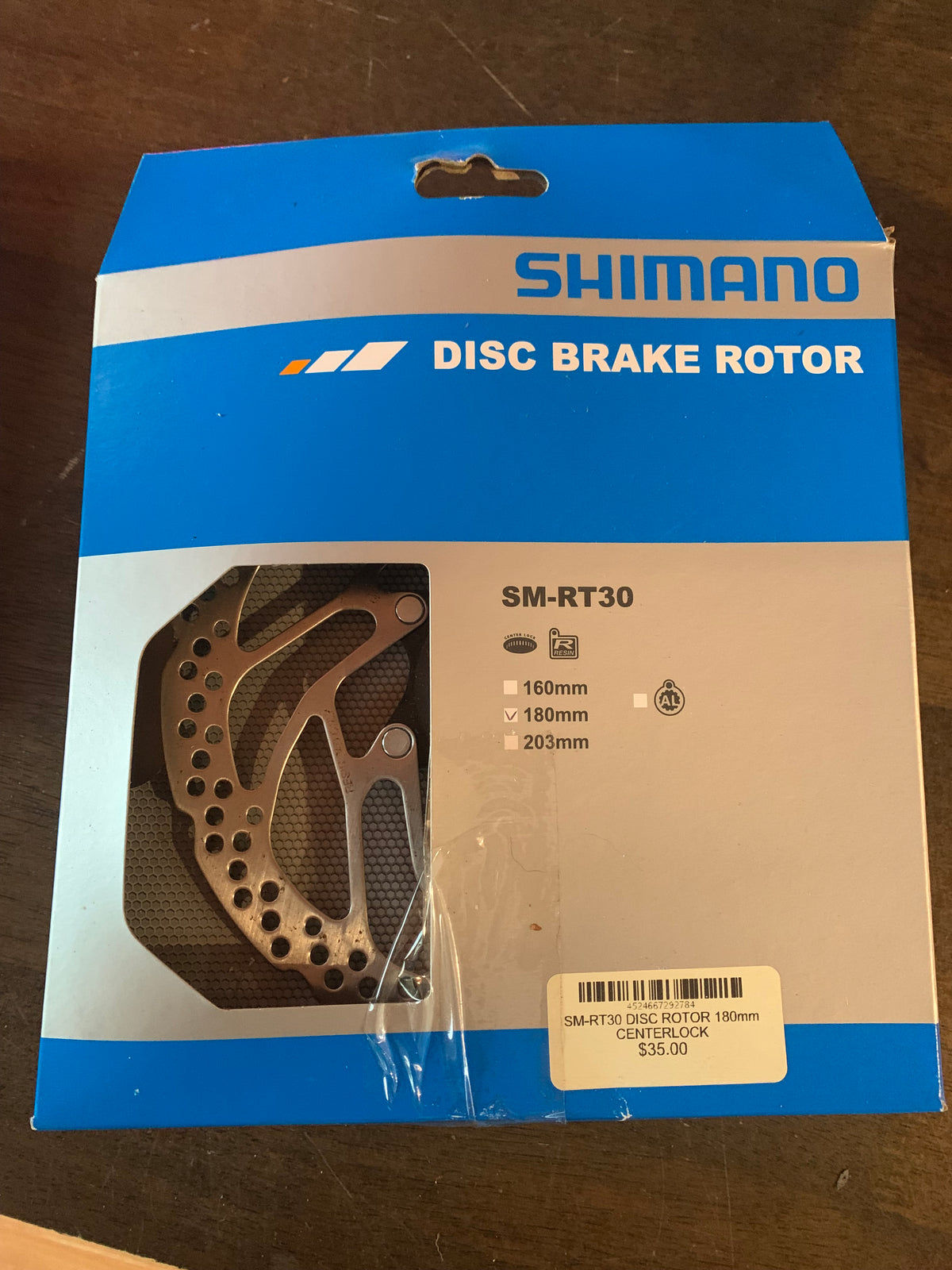 Shimano RT-30 centrelock disc brake rotor 180mm
