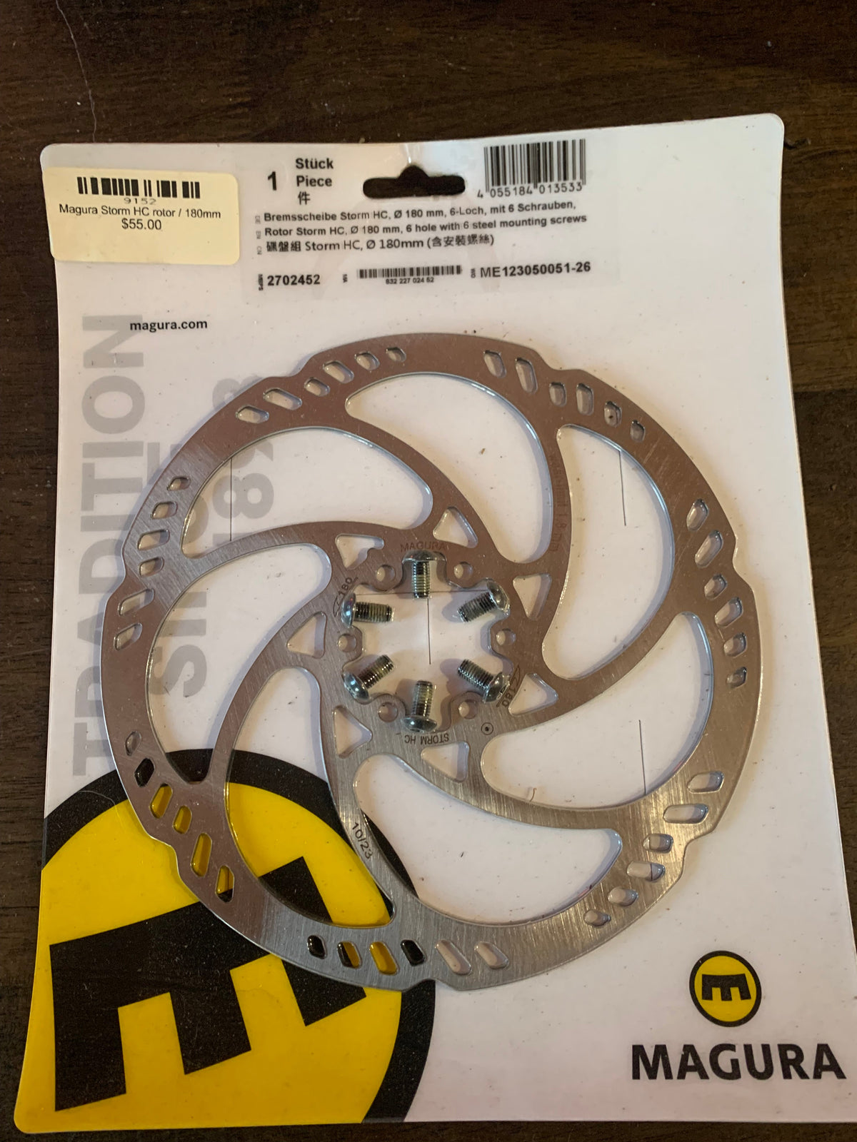 Magura Storm HC 6-bolt disc brake rotor 180mm