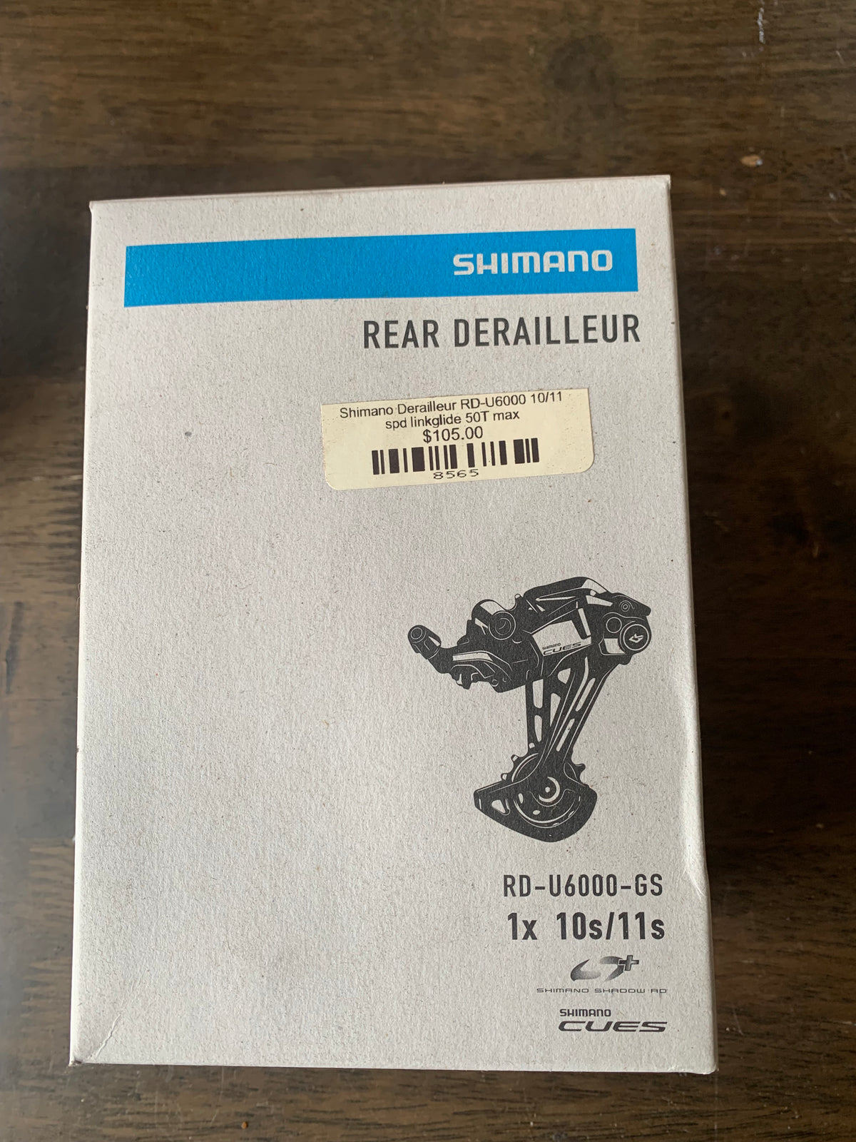 Shimano Cues RD-U6000 10/11spd Shadow+ Medium Cage Rear Derailleur