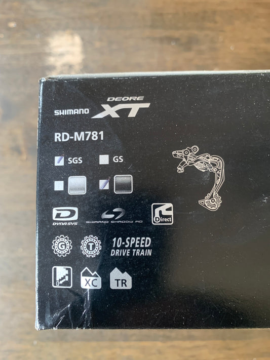 Shimano RD-M781 Deore XT 10-Speed Shadow SGS Long-Cage Rear Derailleur