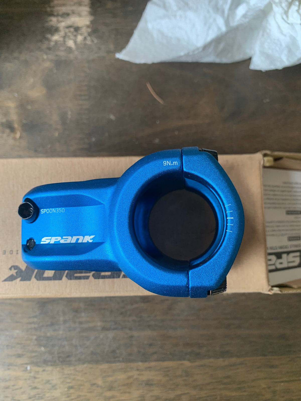 Spank Spoon 350 Stem 35mm dia x 45mm reach - Blue