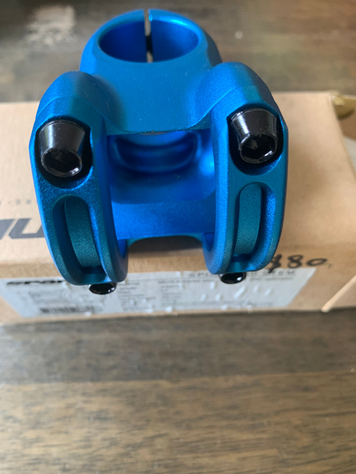 Spank Spoon 350 Stem 35mm dia x 45mm reach - Blue