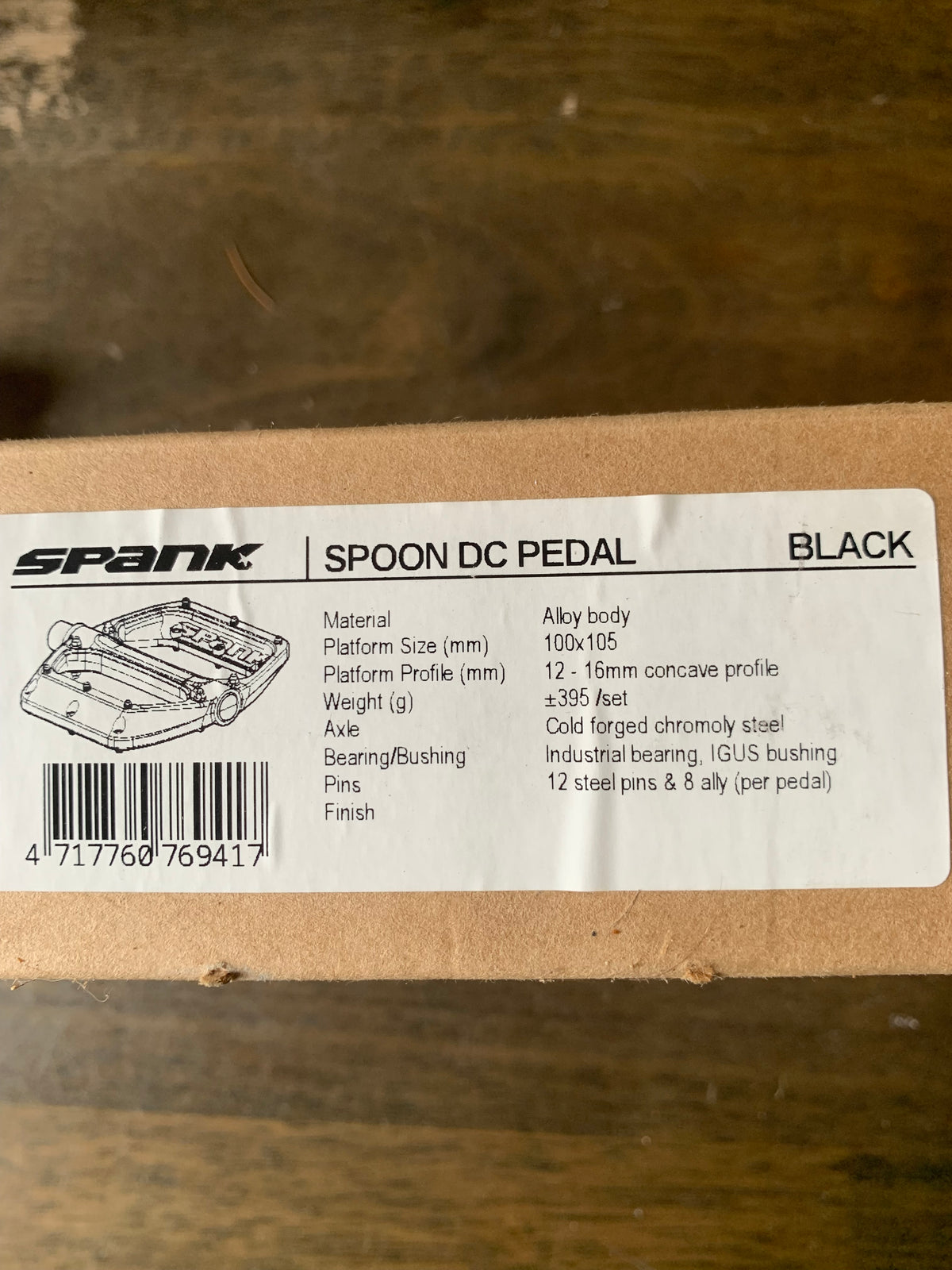 Spank Spoon DC Pedals - Black