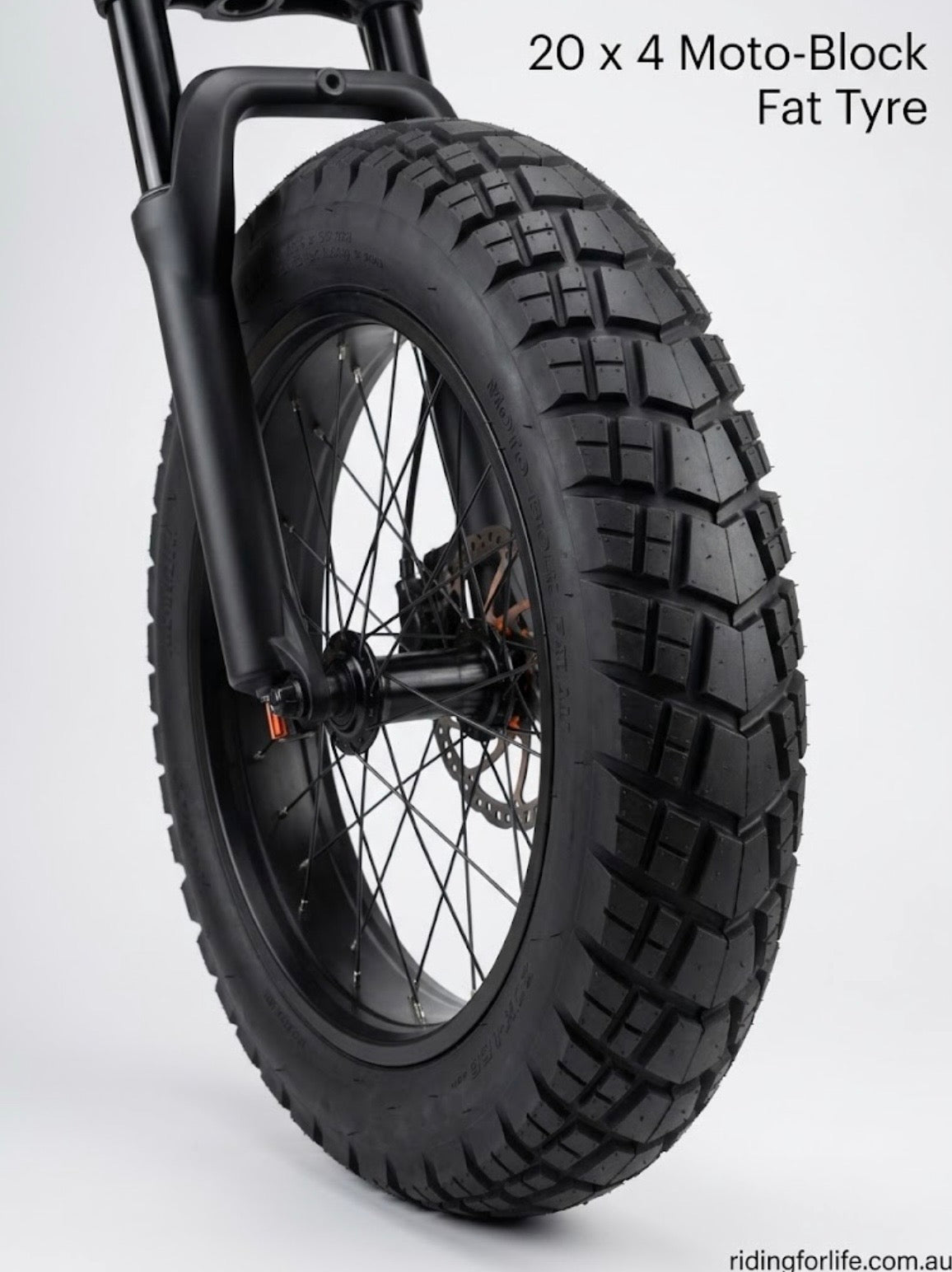 20x4.0" Moto-Block Fat Tyre | Heavy-Duty All-Terrain E-Bike Tyre