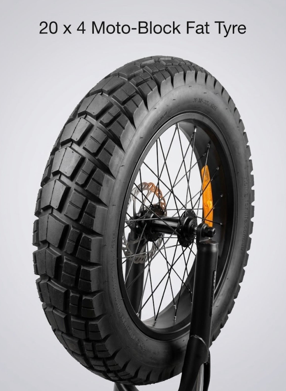 20x4.0" Moto-Block Fat Tyre | Heavy-Duty All-Terrain E-Bike Tyre