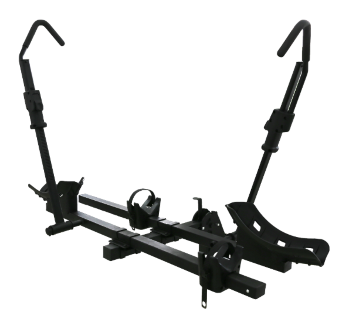 STOWAWAY Car Rack E-Bike Carrier - Hitch Mount, 2 Bikes, Push/Tilt Design, Max 65kg, fits up to 4 inch tyres
