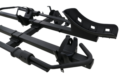 STOWAWAY Car Rack E-Bike Carrier - Hitch Mount, 2 Bikes, Push/Tilt Design, Max 65kg, fits up to 4 inch tyres