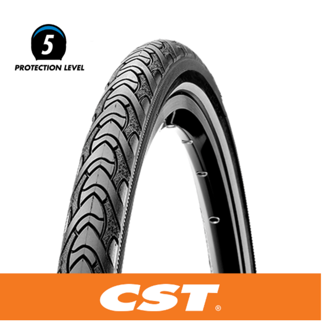 Bicycle CST Tyre Classic Otis Hybrid C177 - 700 x 38 - Puncture Resistant 3mm Kevlar Layer W/Ref Strip.