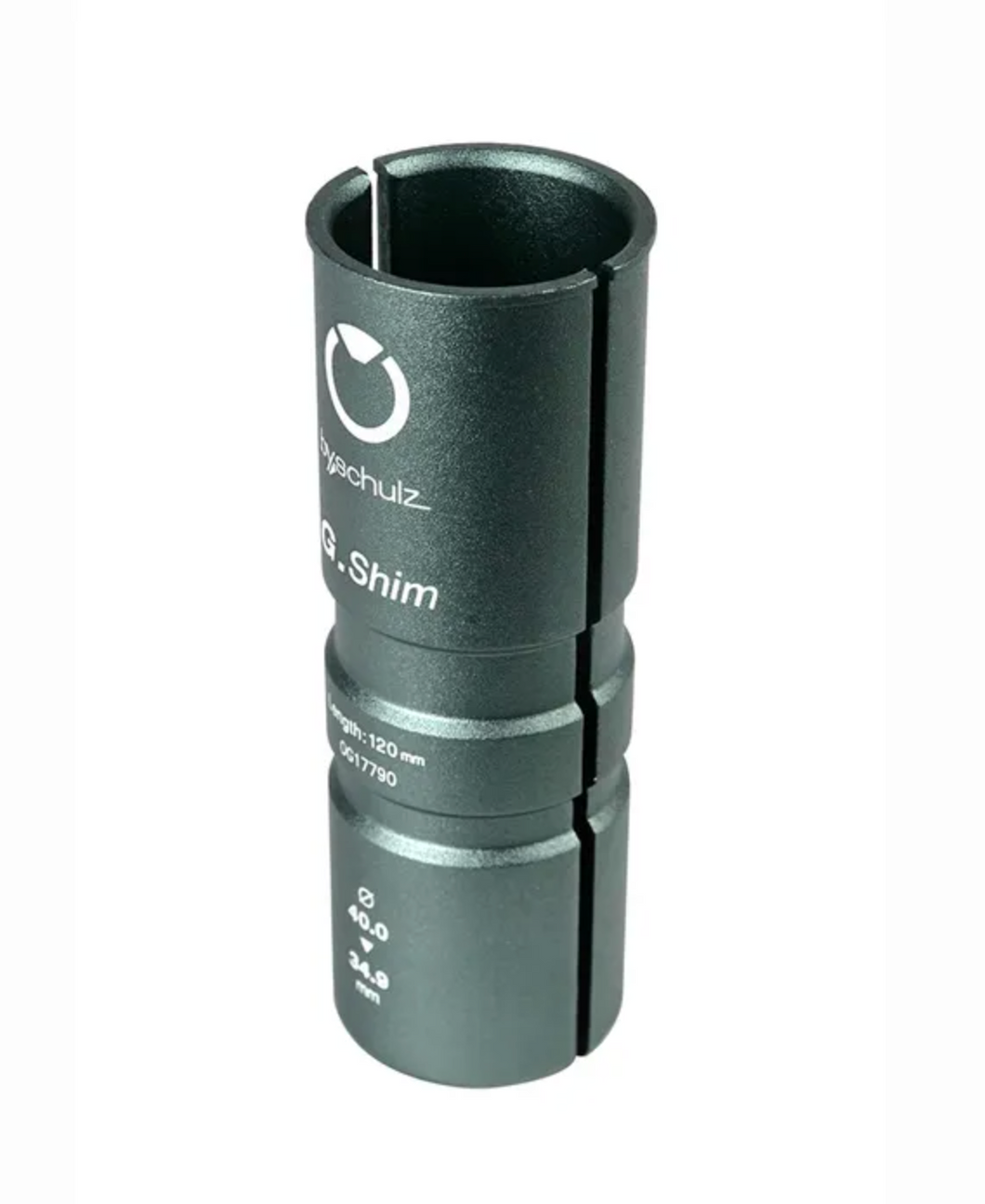 SHIM/SLEEVE (For Seatposts) 120mm LENGTH, Various Diameters - GREY Anodized Alloy - Byschulz