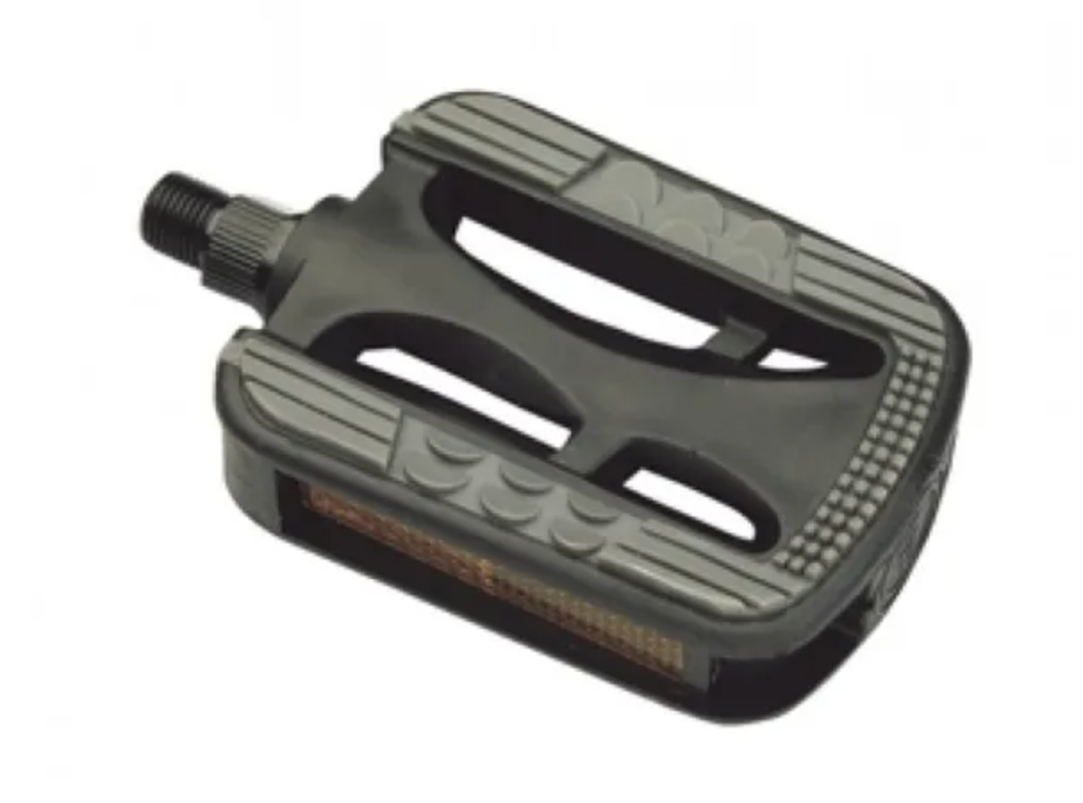 PEDALS 9/16" City/Comfort, PP w/rubber inlay BLACK