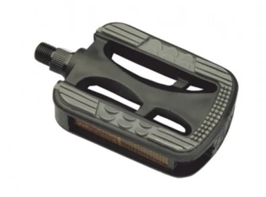 PEDALS 9/16" City/Comfort, PP w/rubber inlay BLACK