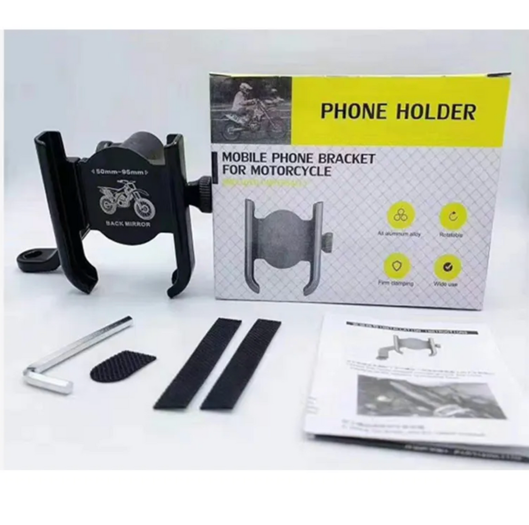 Bicycle/Motorcycle Phone Holder Mount Aluminum Alloy - Handlebar mount