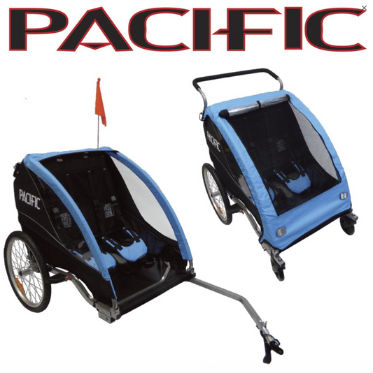 Deluxe 2 In 1 Trailer/Stroller - 2 Child