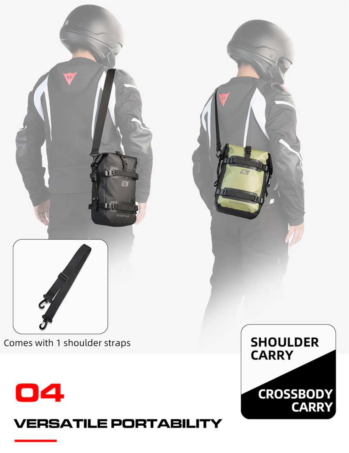 Rhinowalk 6L Waterproof Crash Bar Bags