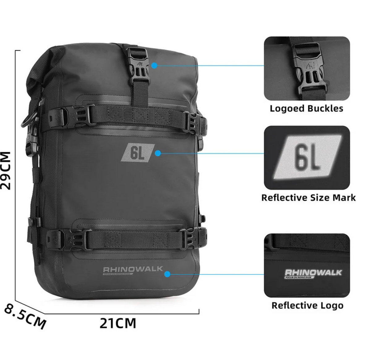 Rhinowalk 6L Waterproof Crash Bar Bags