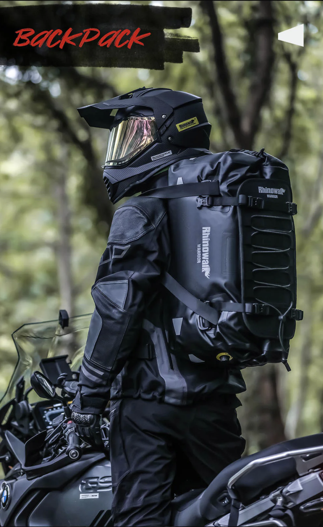 Rhinowalk Warrior Waterproof Motorcycle Tail Duffel Bag