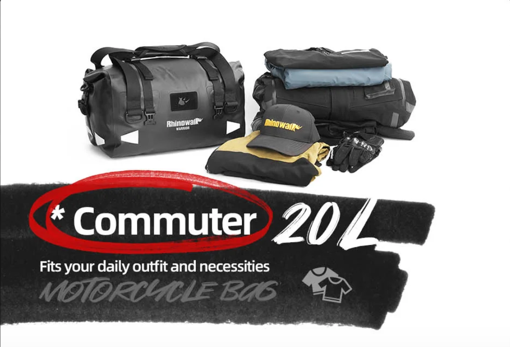 Rhinowalk Warrior Waterproof Motorcycle Tail Duffel Bag