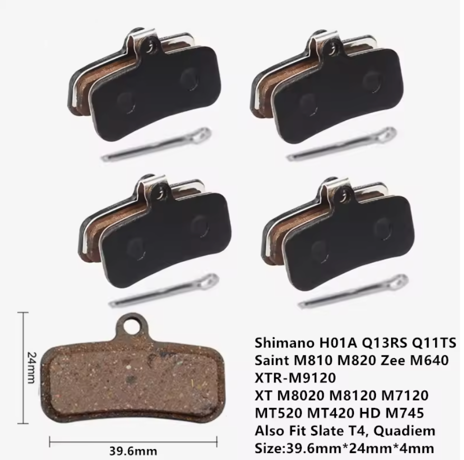 BRAKE DISC PADS - ( also fits TRP Quadiem/Slate and Tektro Orion 4p (Q11TS) ) KSD640