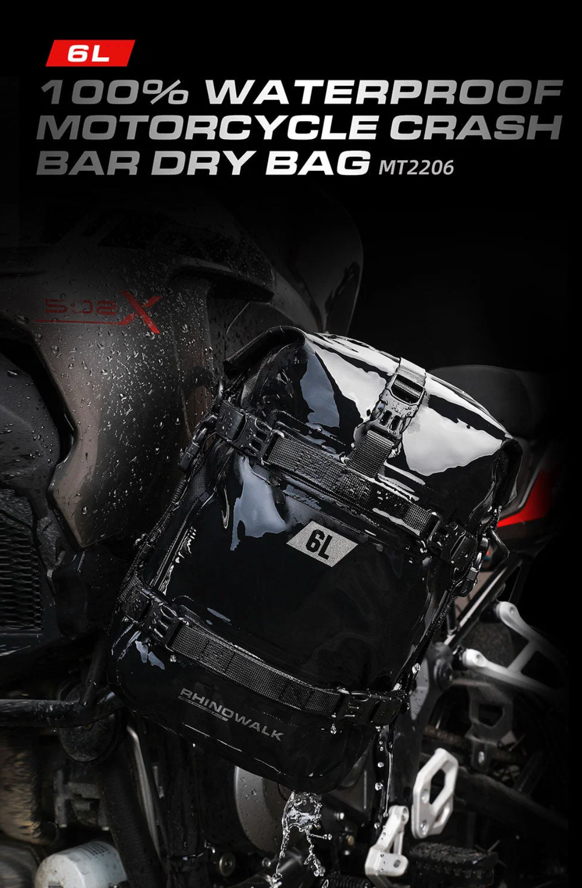 Rhinowalk 6L Waterproof Crash Bar Bags