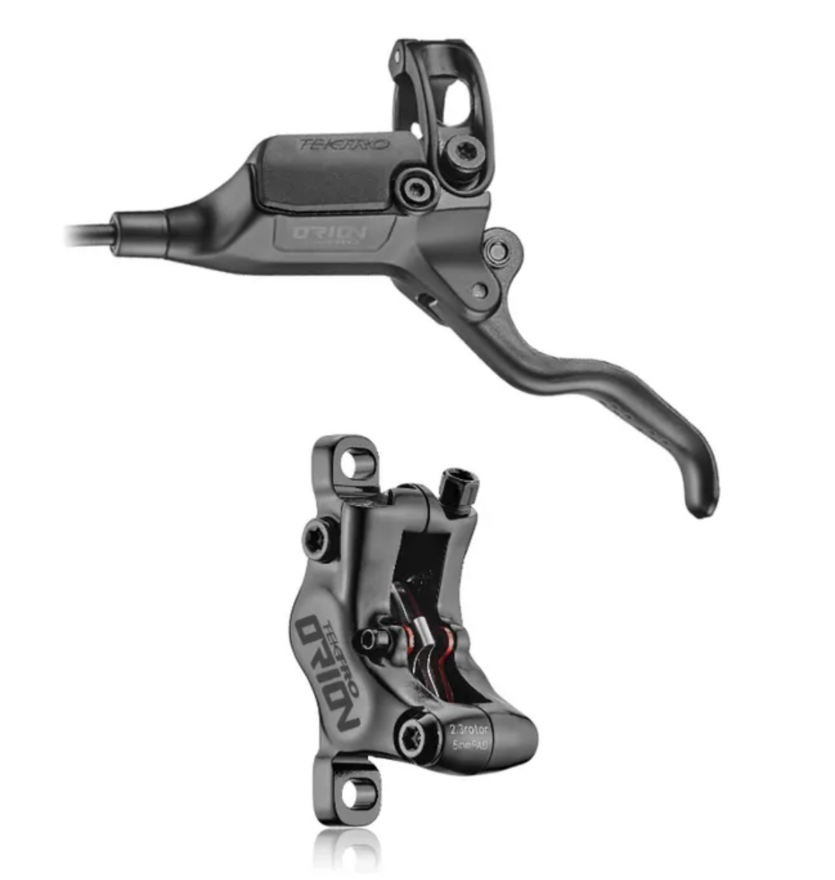 Hydraulic disc brake kit, TEKTRO, HD-M6041 L/H rear, alloy caliper and lever,1900mm hose, w/o rotor, 4 piston