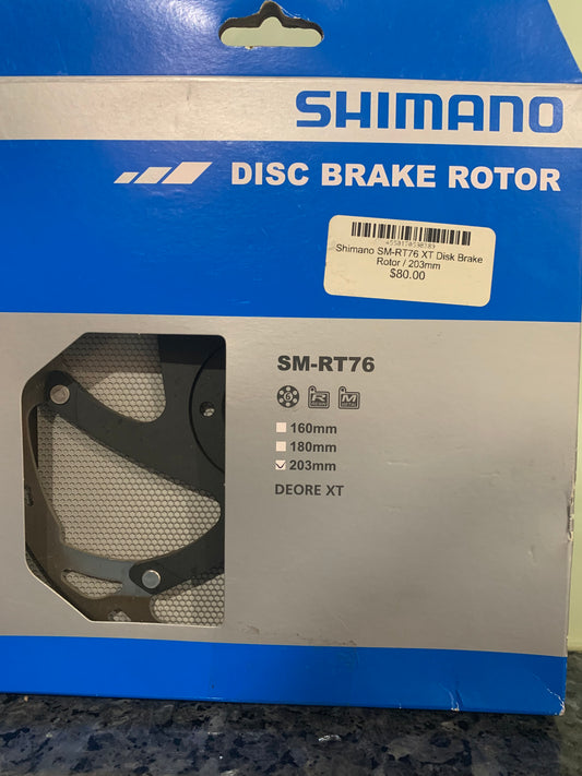 Shimano RT-76 203mm 6-bolt disc brake rotor