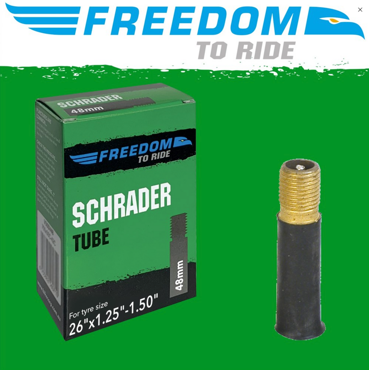 Tube - Schrader 26"x1.25"-1.50" (50) 48mm