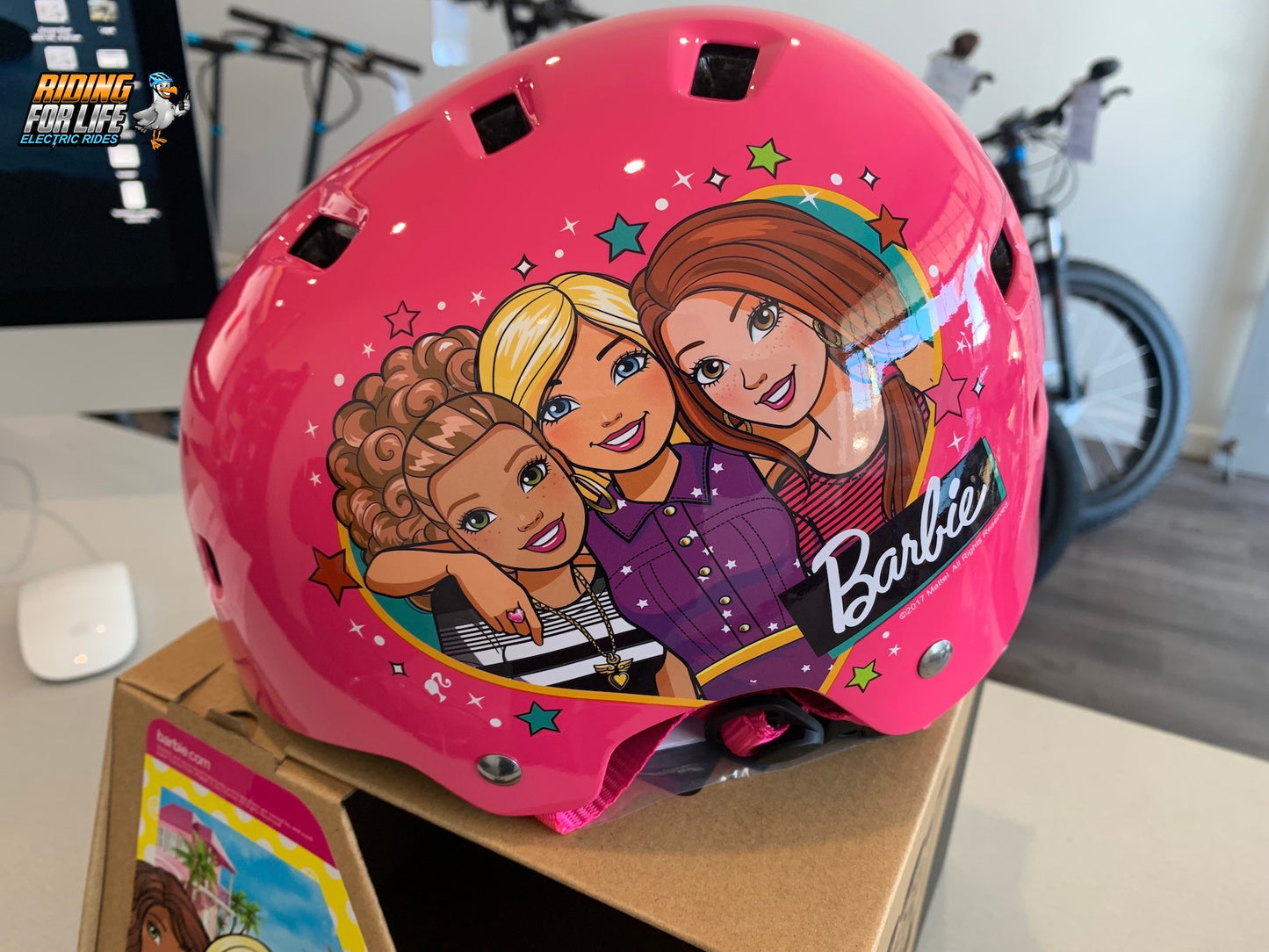 Kids Bike Barbie Bicycle Helmet Helmet Licensed Barbie 50-54cm