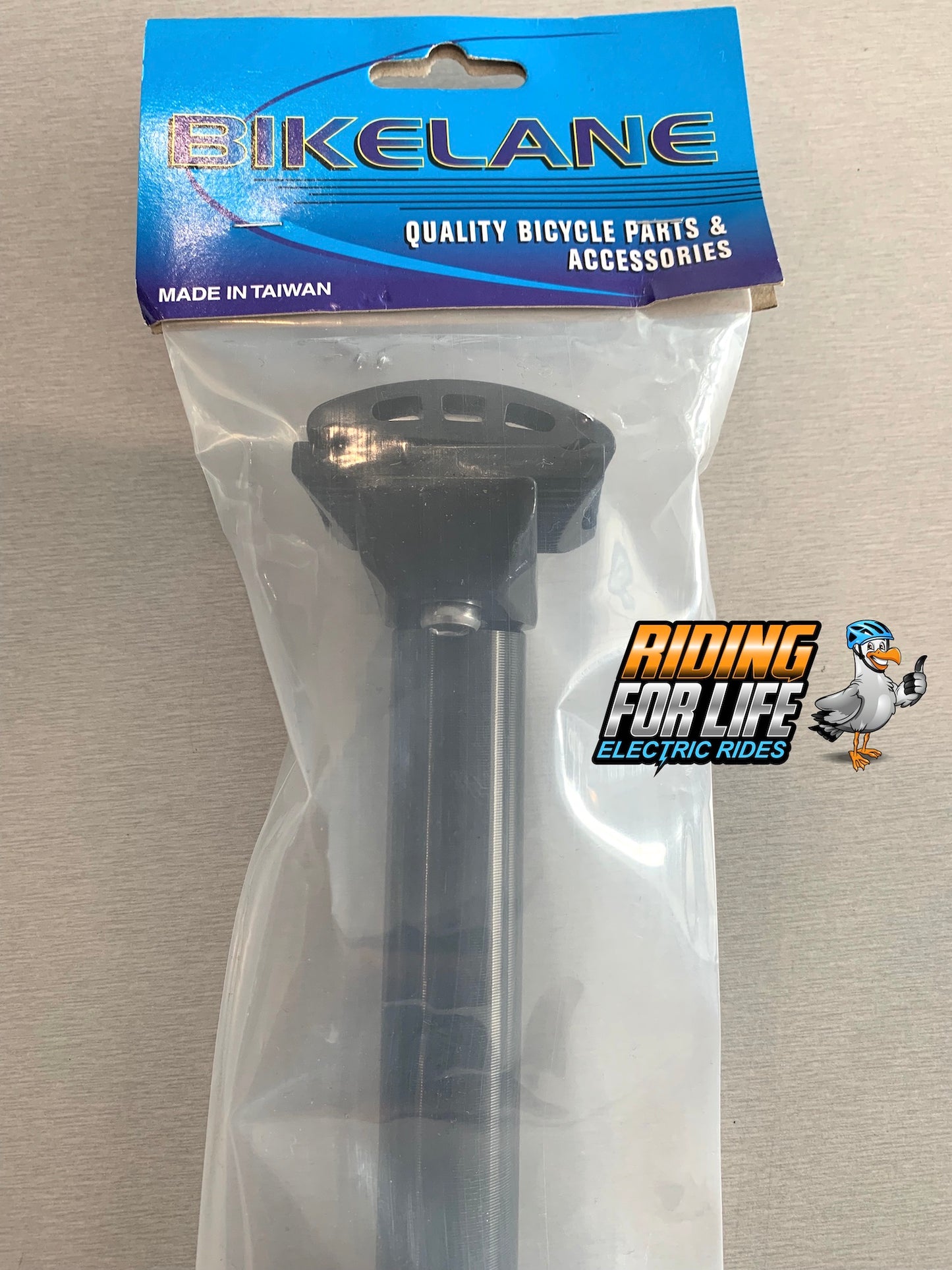 SEAT POST 27.2 x 400mm, Micro-Adjust, Alloy BLACK