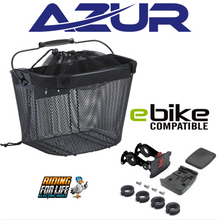 Load image into Gallery viewer, Quick Release Shopper e-Bike Mesh Basket
