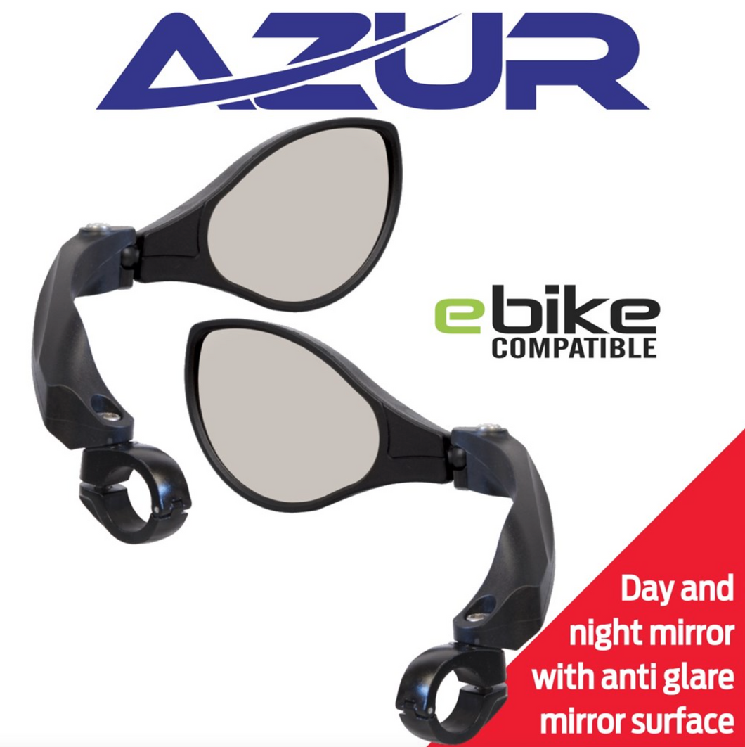 Azur Optic Mirror Left and Right Anti Glare e-bike
